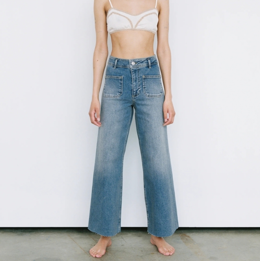 Zara Marine Straight Front Pocket Jeans